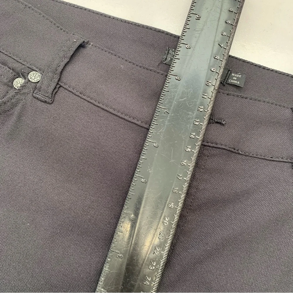 Prana Pants Woman 10 Black Skinny  Stacked Stretch Casual Work Gothic‎ Grunge - Picture 8 of 9